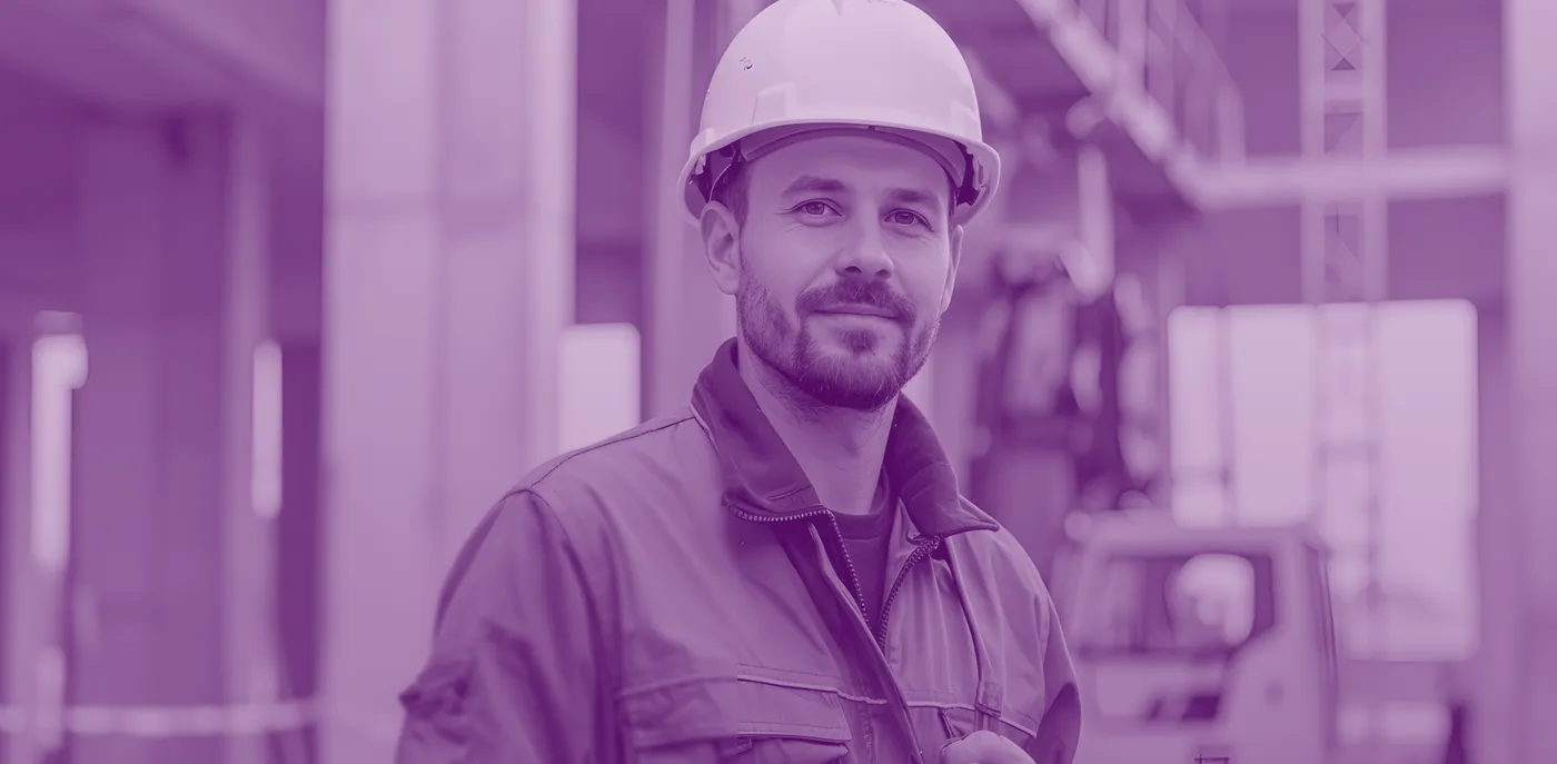 Pracownicy budowlani na placu budowy